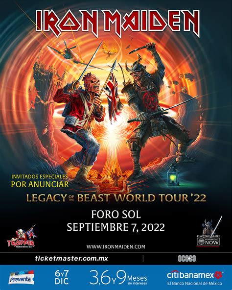ticketmaster iron maiden 2022.